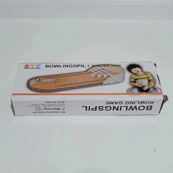 Bowlingspil Bowling Game NWT Desk Top Kids Adults Mini Bowling Game Set - Picture 1 of 2